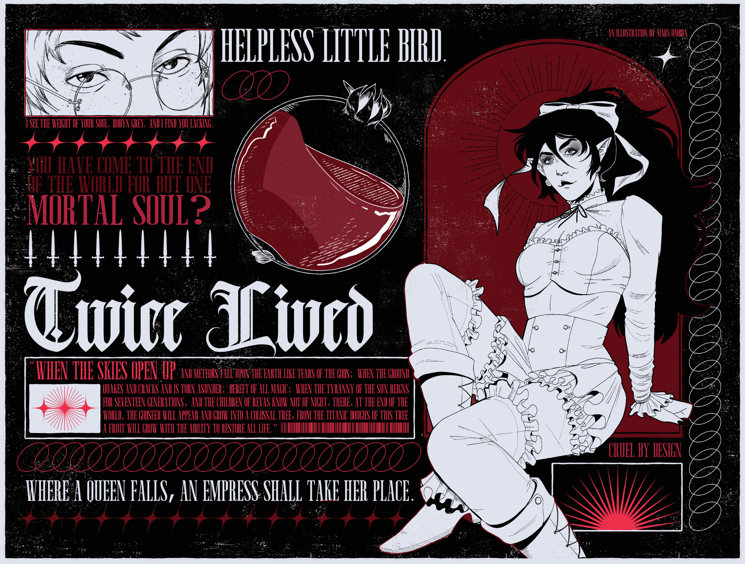 Twice Lived Poster, Clip Studio Paint, 2026