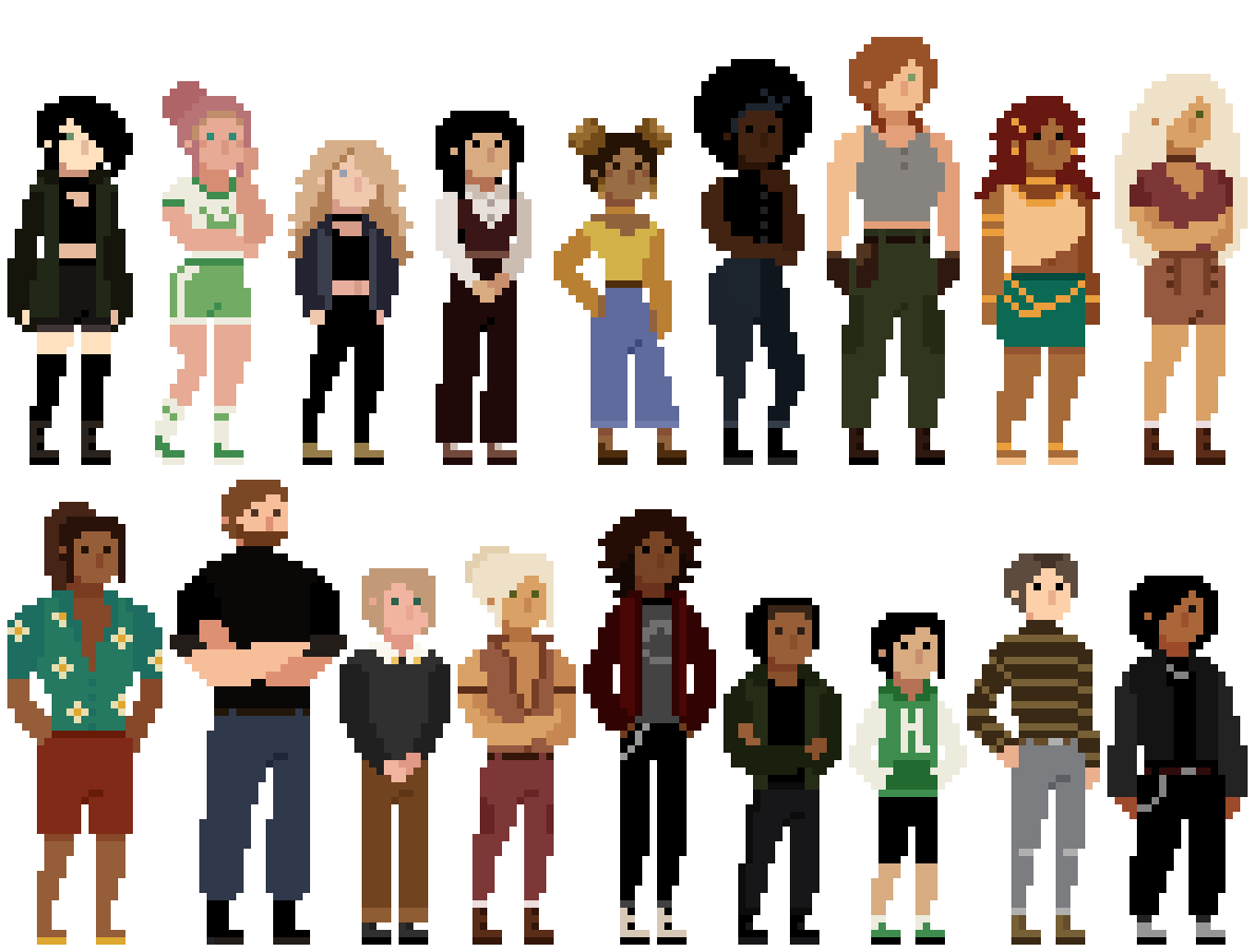 Character Sprites Version 2, Lost Arcana, Marmoset Hexels, 2025