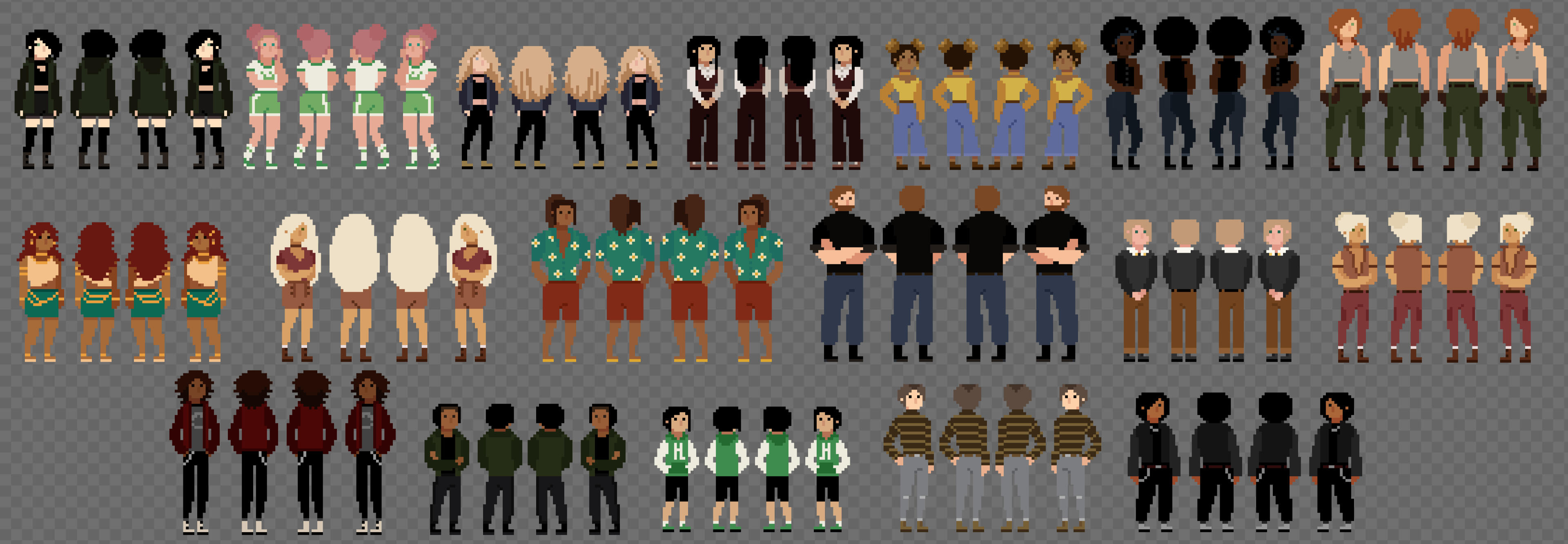 Character Sprites Version 2, Lost Arcana, Marmoset Hexels, 2025