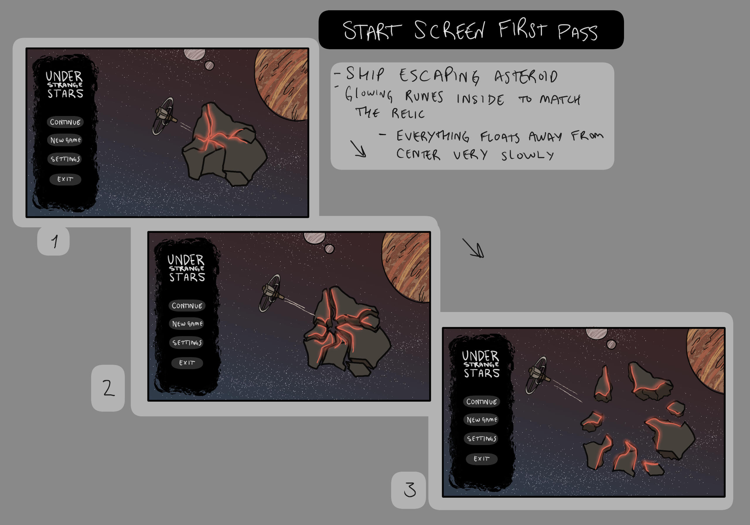Start Screen First Pass, Argos, Clip Studio Paint, 2024