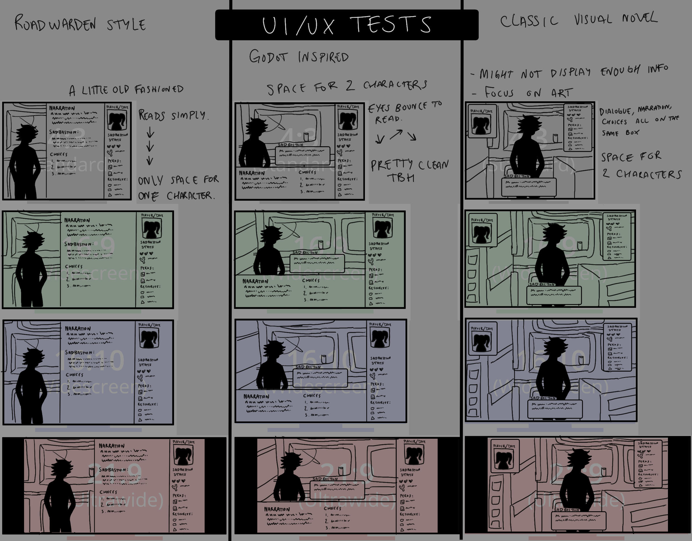 Early UI Tests, Argos, Clip Studio Paint, 2024