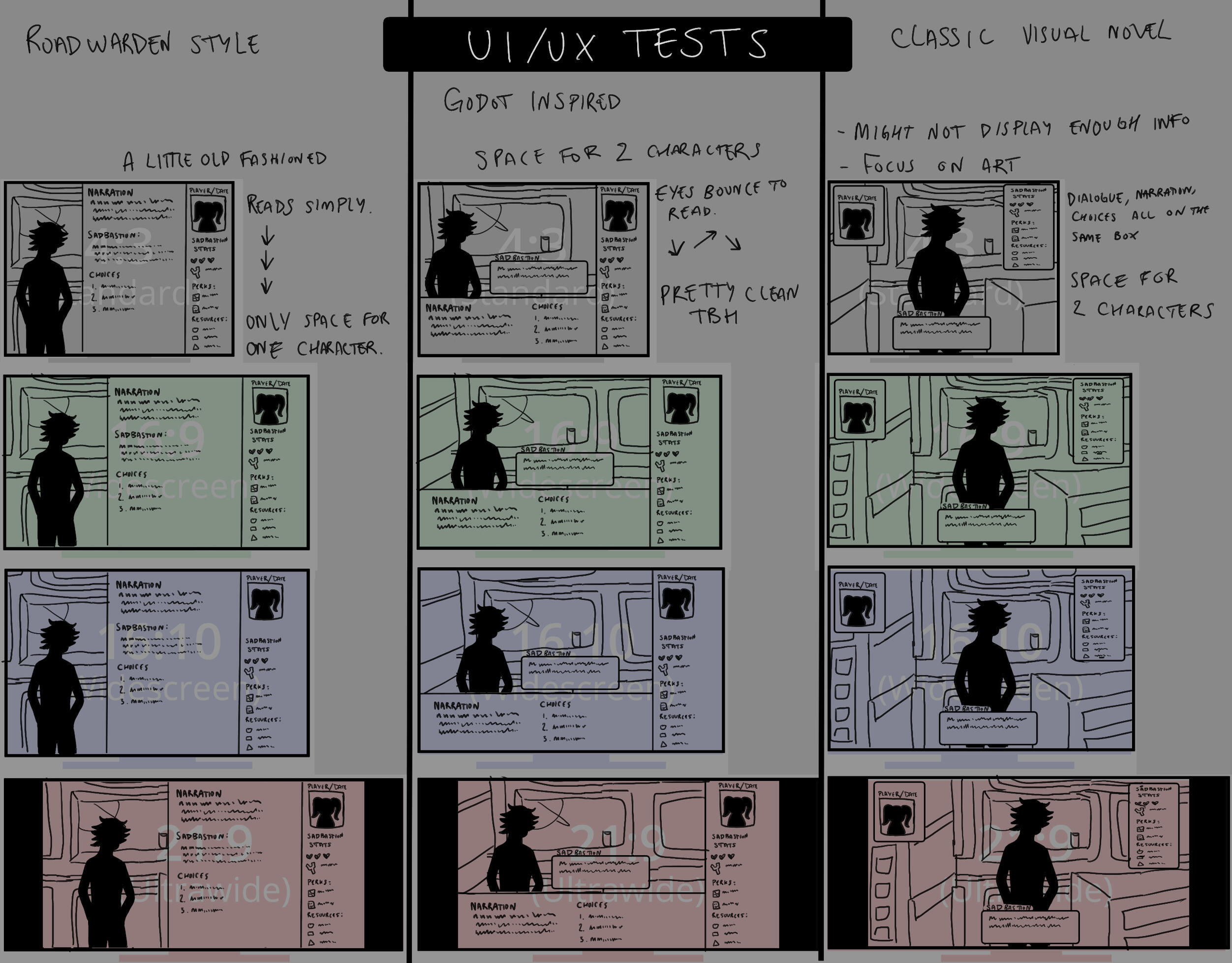 Early UI Tests, Argos, Clip Studio Paint, 2024