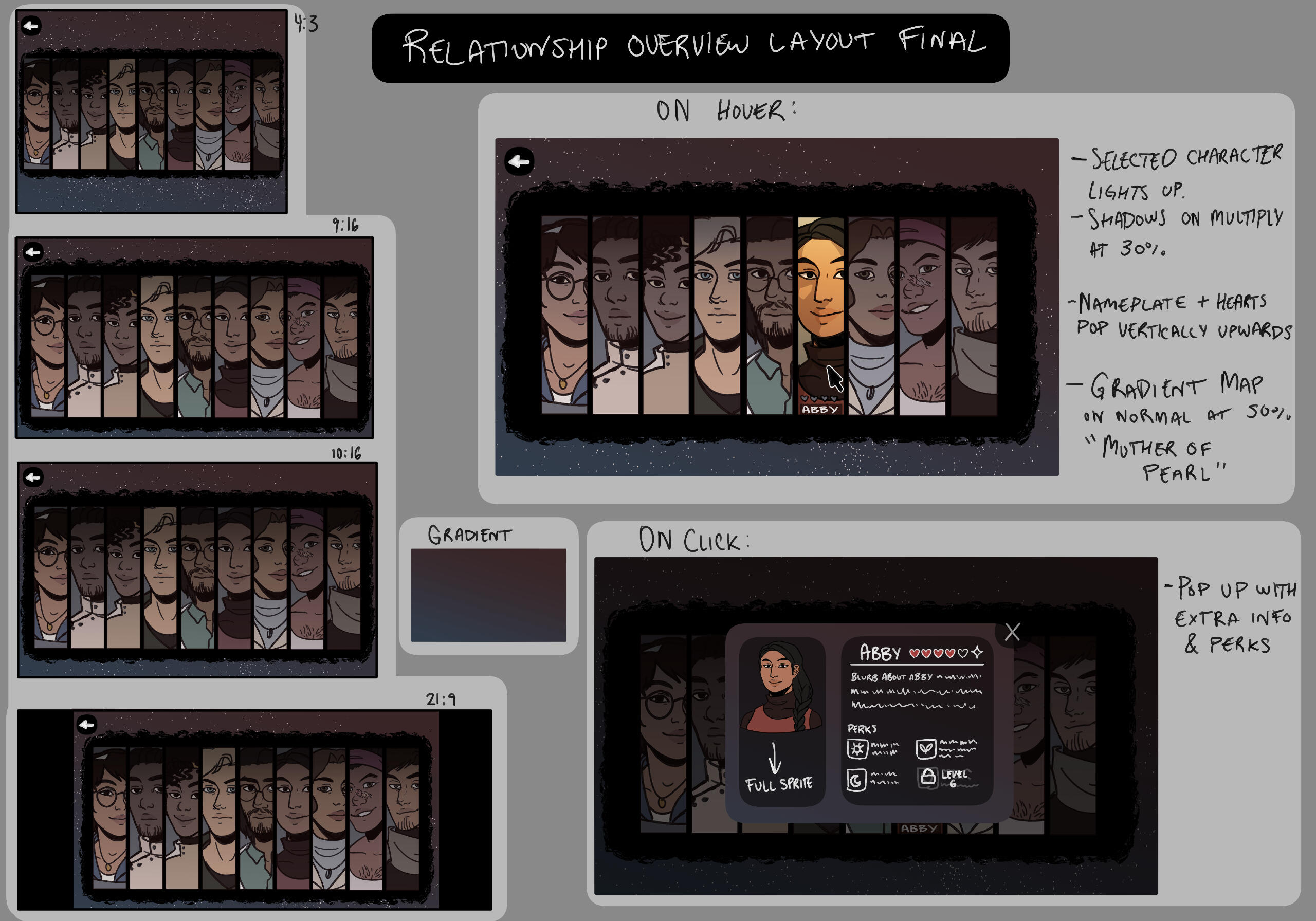 Relationship Overview Layout Menu, Argos, Clip Studio Paint, 2024